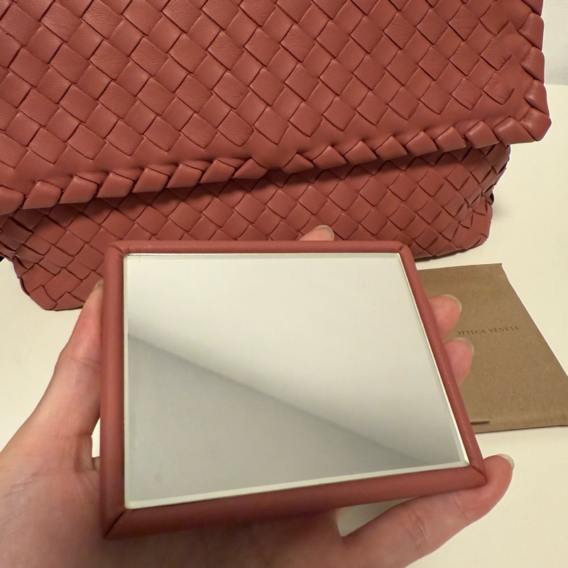 BV Bottega Veneta編織 肩背包 斜背包 兩用包 含隨身鏡-19