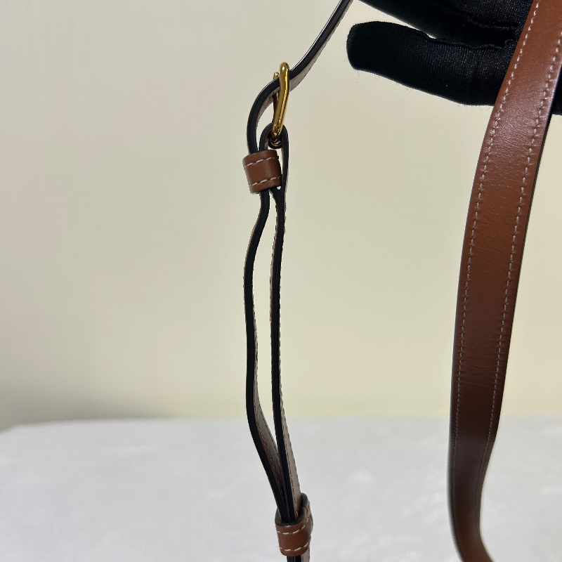 Celine Triomphe Folco 中號 老花馬鞍包-21