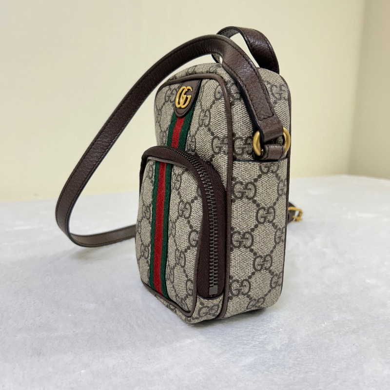 Gucci 雙G Supreme Ophidia 迷你斜背包-9