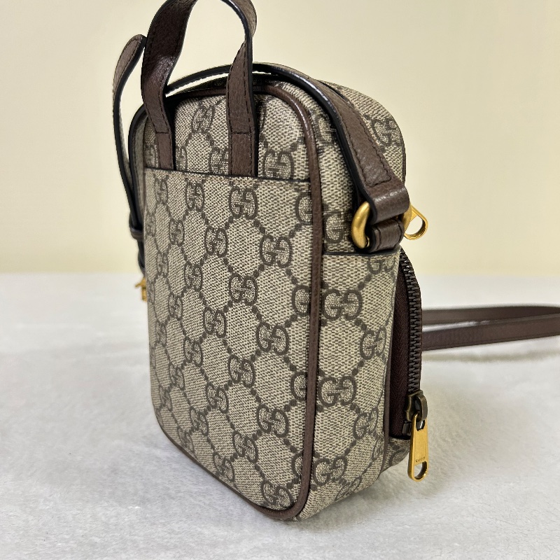 Gucci 雙G Supreme Ophidia 迷你斜背包-10