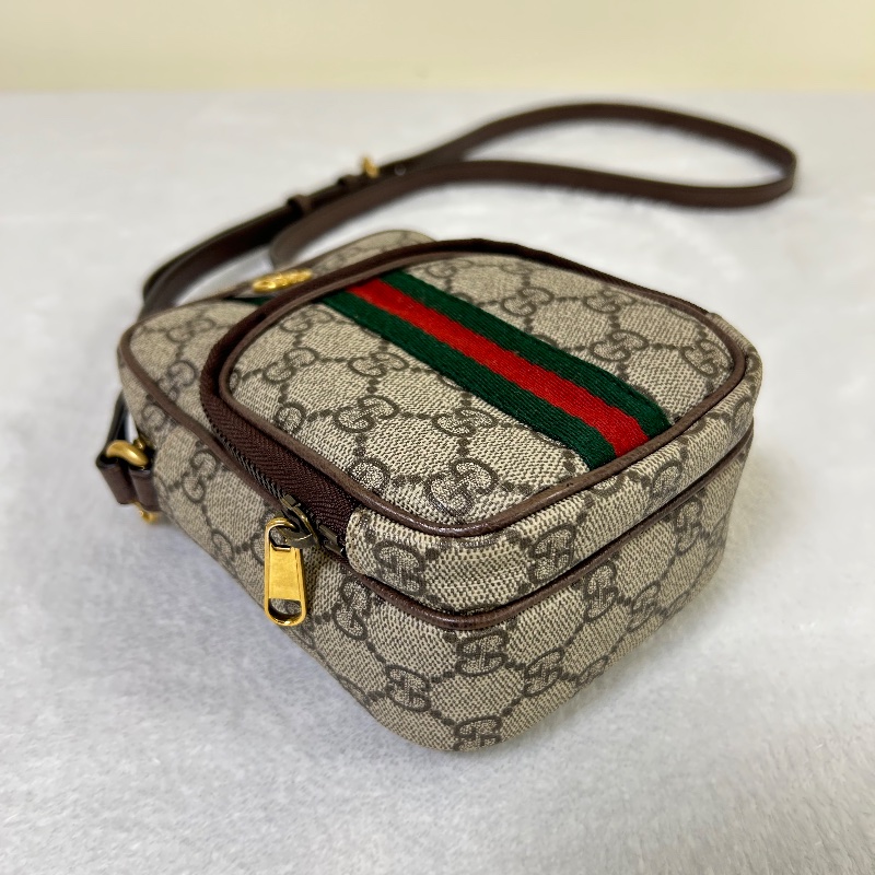 Gucci 雙G Supreme Ophidia 迷你斜背包-12
