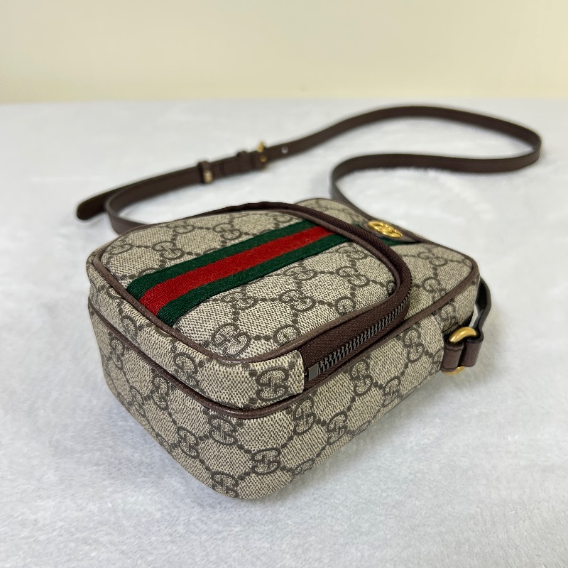 Gucci 雙G Supreme Ophidia 迷你斜背包-13