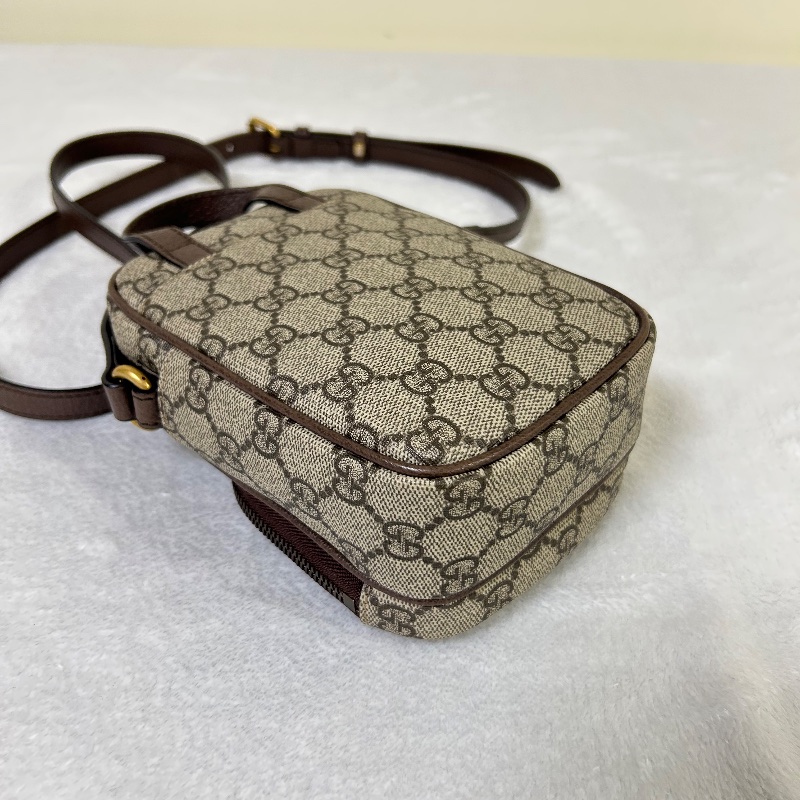 Gucci 雙G Supreme Ophidia 迷你斜背包-14