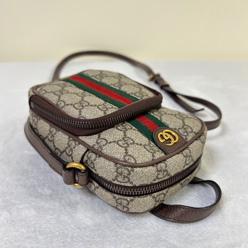 Gucci 雙G Supreme Ophidia 迷你斜背包-17