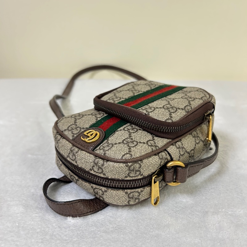 Gucci 雙G Supreme Ophidia 迷你斜背包-18