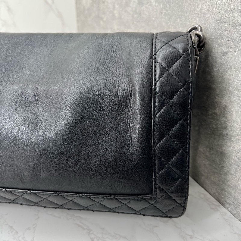 💗香緹國際精品💗 696 Chanel Leboy 黑銀 28-15