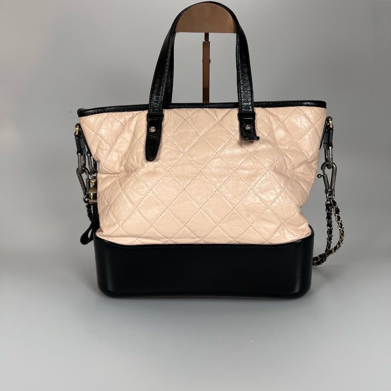 CHANEL 流浪兩用托特包 粉膚 24開-1