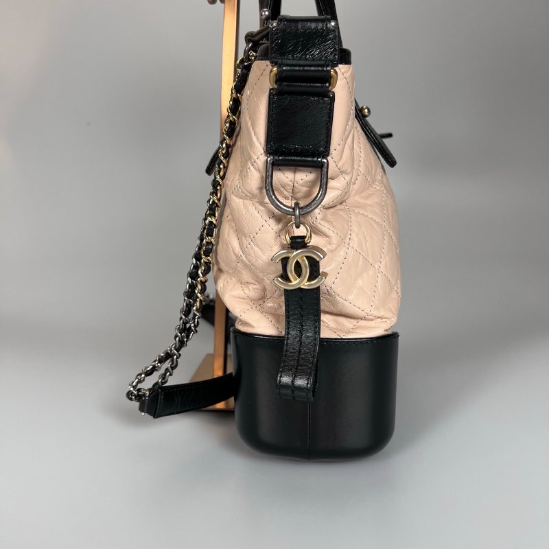 CHANEL 流浪兩用托特包 粉膚 24開-2