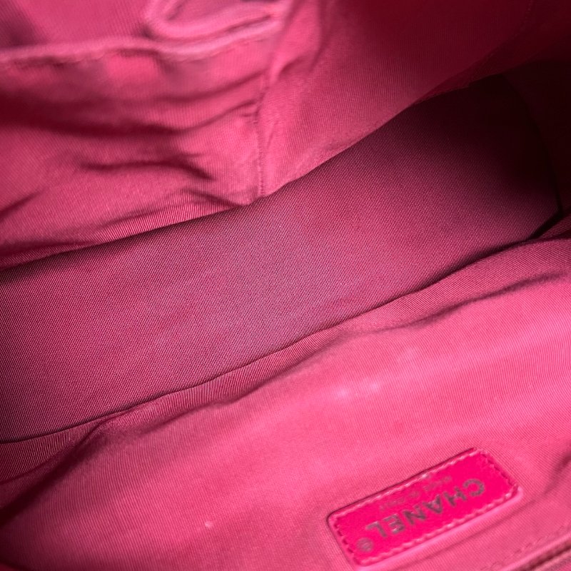 CHANEL 流浪兩用托特包 粉膚 24開-5