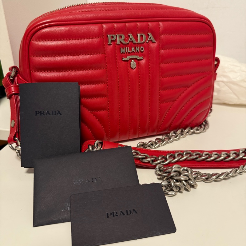 Prada 皮革鏈條包-17