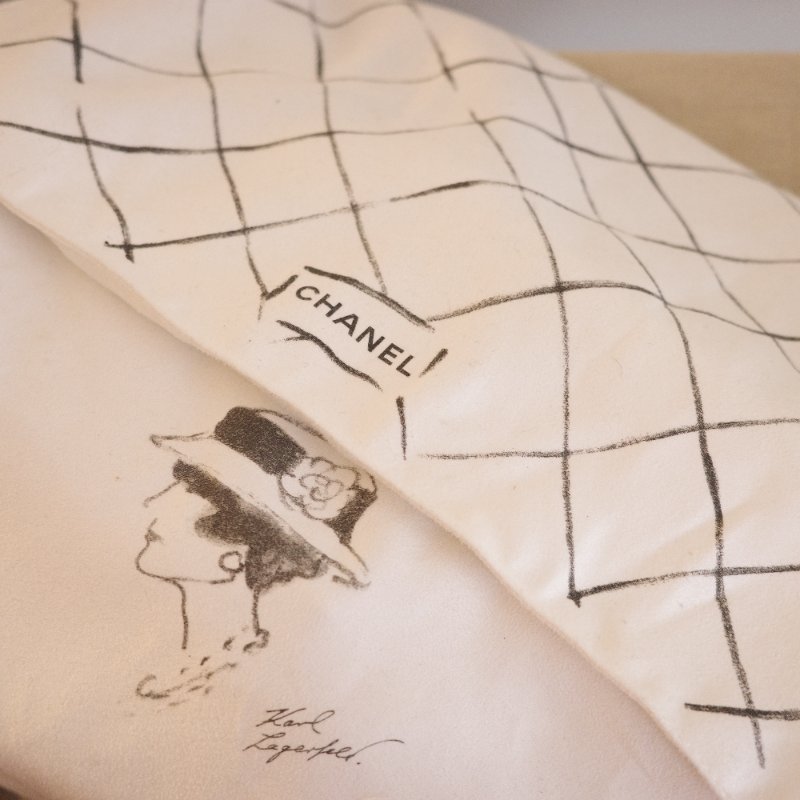 CHANEL 雙C經典口蓋包 CF30 JUMBO 黑銀荔枝皮 雙蓋 購於新光 付防塵袋-18