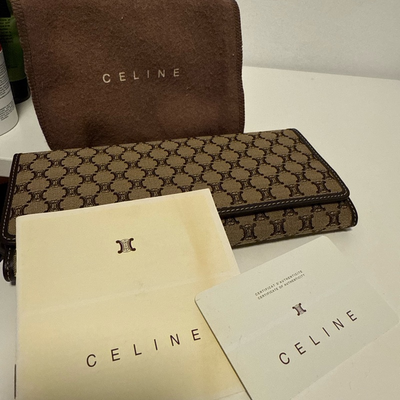 Celine 中古 老花長夾 Vintage Wallet-17