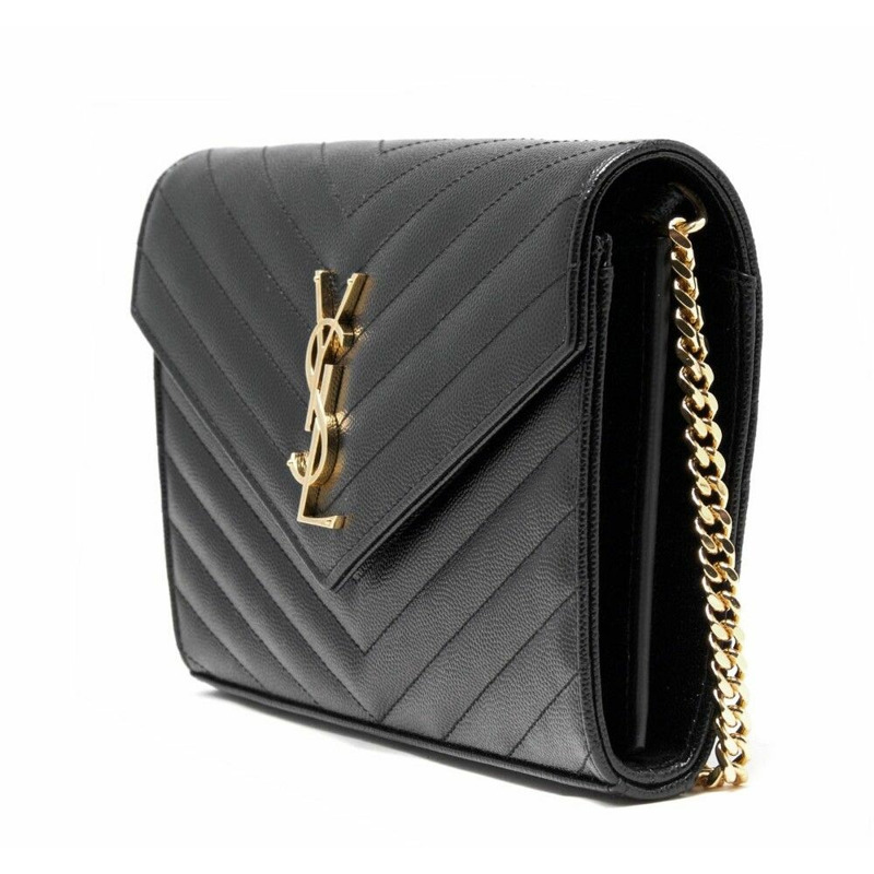 SAINT LAURENT 絎縫單肩包 BOW01 377828-9