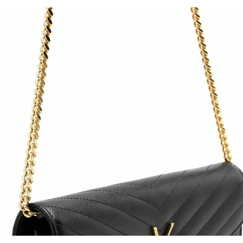 SAINT LAURENT 絎縫單肩包 BOW01 377828-13