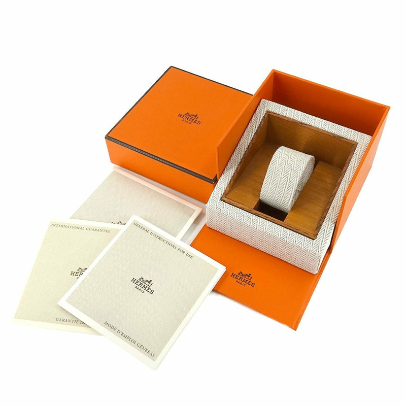 愛馬仕 Clipper Nacre CL4 210 女士腕錶，帶日期顯示、白色錶殼和石英機芯-1