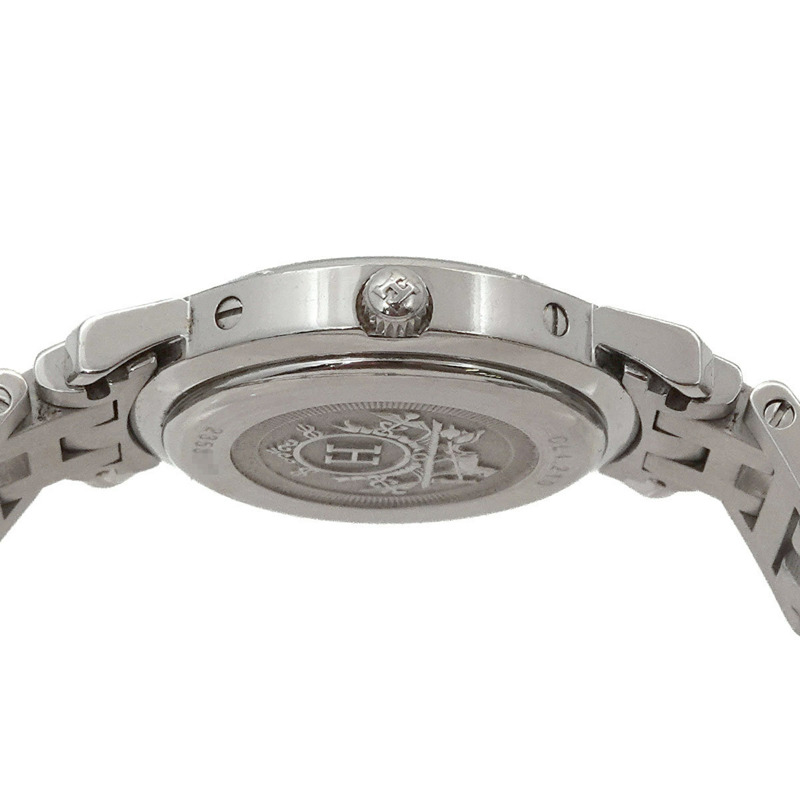 愛馬仕 Clipper Nacre CL4 210 女士腕錶，帶日期顯示、白色錶殼和石英機芯-5