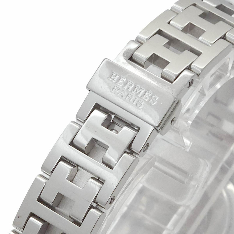 愛馬仕 Clipper Nacre CL4 210 女士腕錶，帶日期顯示、白色錶殼和石英機芯-6