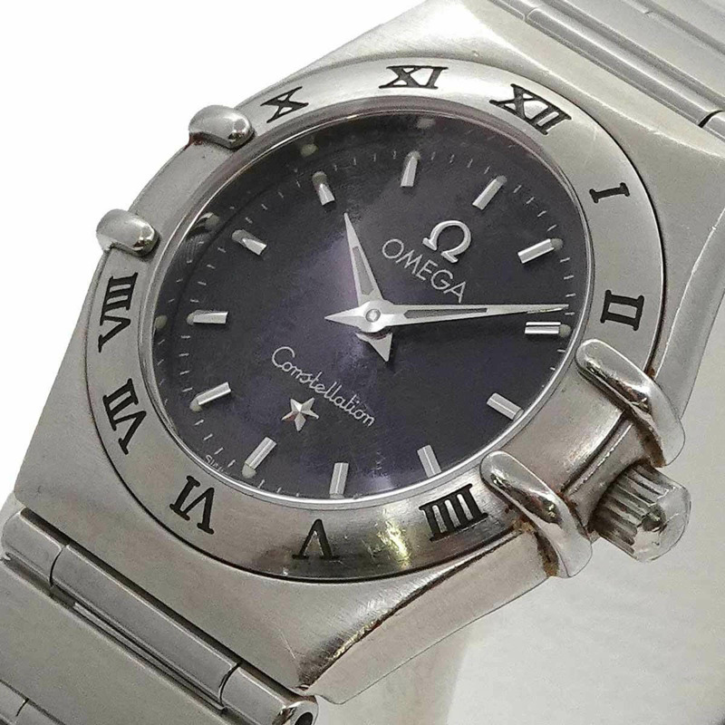 歐米茄星座系列 1562 40 女士腕錶，灰色石英錶-5