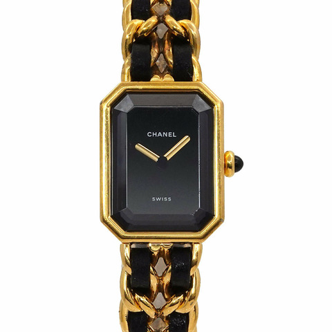 香奈兒 (CHANEL) Premiere 女士腕錶，M 碼，H0001，黑金配色，石英機芯