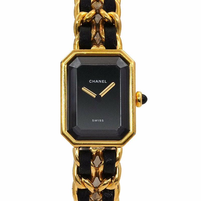 香奈兒 (CHANEL) Premiere 女士腕錶，M 碼，H0001，黑金配色，石英機芯-0
