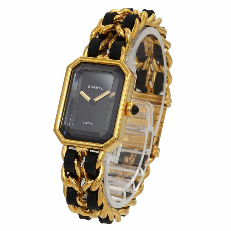 香奈兒 (CHANEL) Premiere 女士腕錶，M 碼，H0001，黑金配色，石英機芯-1