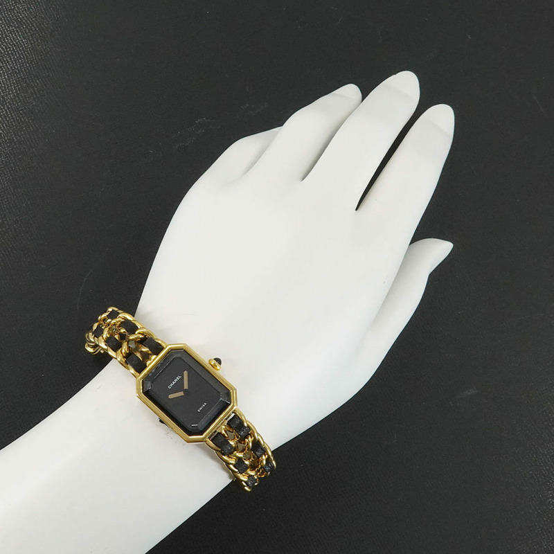 香奈兒 (CHANEL) Premiere 女士腕錶，M 碼，H0001，黑金配色，石英機芯-2