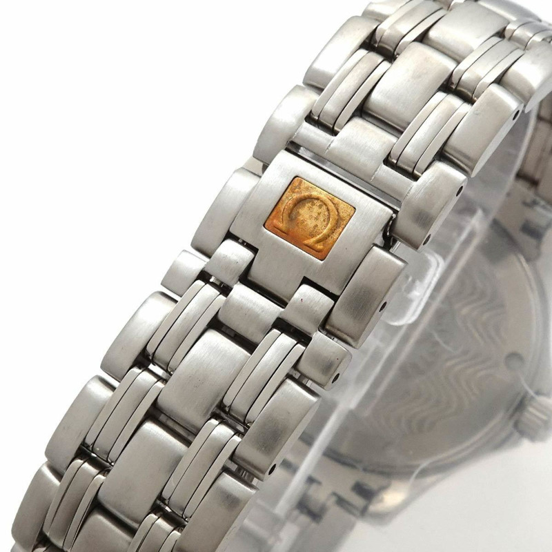 歐米茄海馬系列120公尺防水男士腕錶 2501 81，附日期顯示，海軍藍錶盤，自動機械錶-6