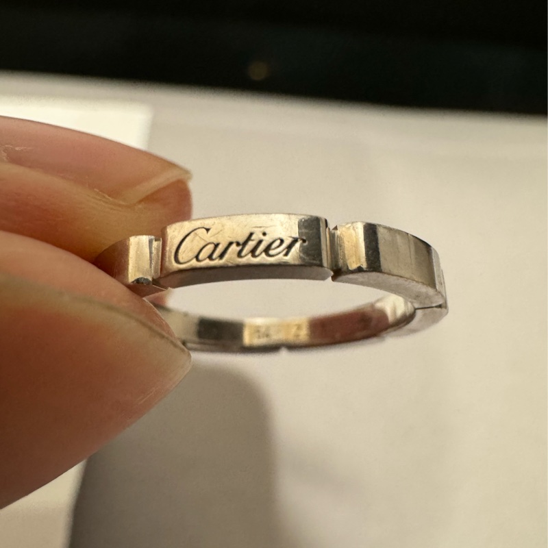 Cartier 卡地亞18k金，戒圍54-6