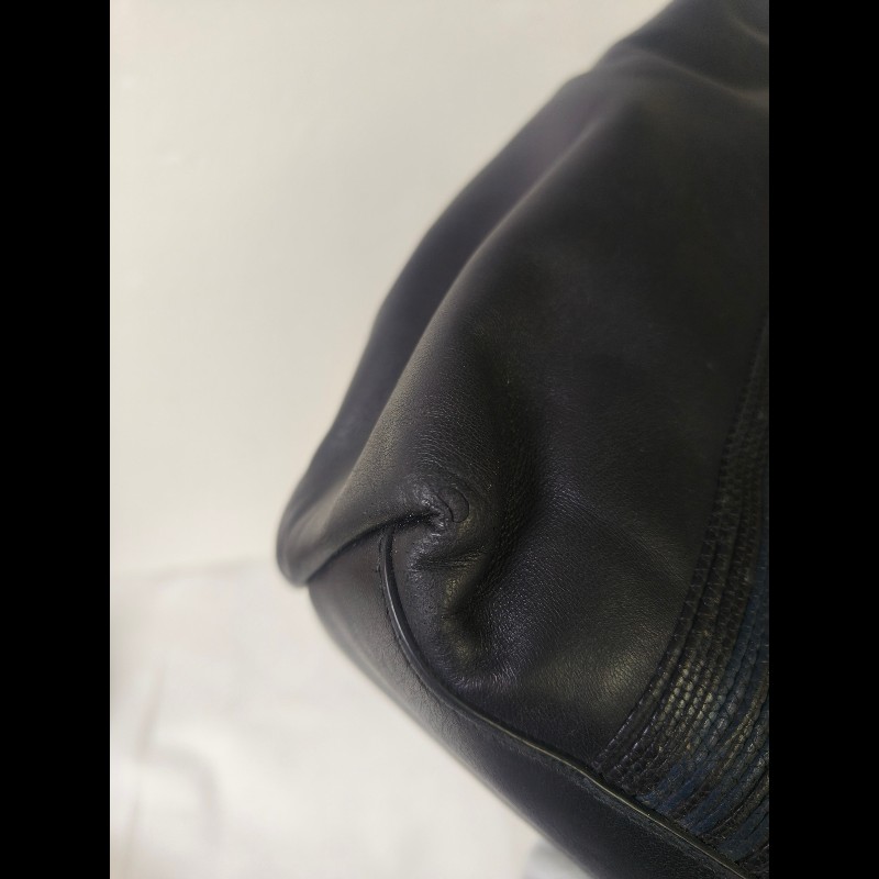 🔥年終狂降🔥【限時降價只到12/31（原25,800）】㊣✨Bottega Veneta  ✨寶緹嘉 BV 小牛皮 深藍 編織 拼接 手提包 托特包 文件包 媽媽包/二手包/二手精品/保證正品🌳二手樹屋🌳-8