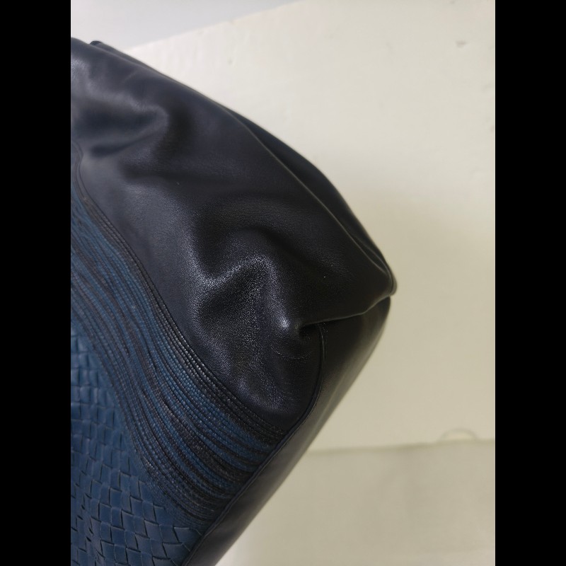 🔥年終狂降🔥【限時降價只到12/31（原25,800）】㊣✨Bottega Veneta  ✨寶緹嘉 BV 小牛皮 深藍 編織 拼接 手提包 托特包 文件包 媽媽包/二手包/二手精品/保證正品🌳二手樹屋🌳-10