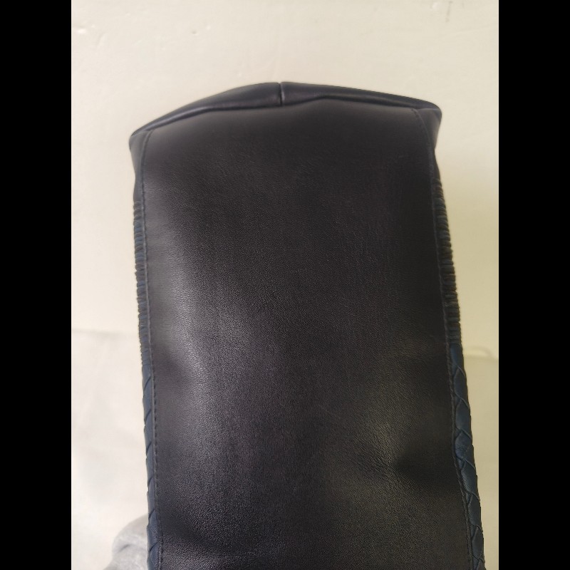 🔥年終狂降🔥【限時降價只到12/31（原25,800）】㊣✨Bottega Veneta  ✨寶緹嘉 BV 小牛皮 深藍 編織 拼接 手提包 托特包 文件包 媽媽包/二手包/二手精品/保證正品🌳二手樹屋🌳-11