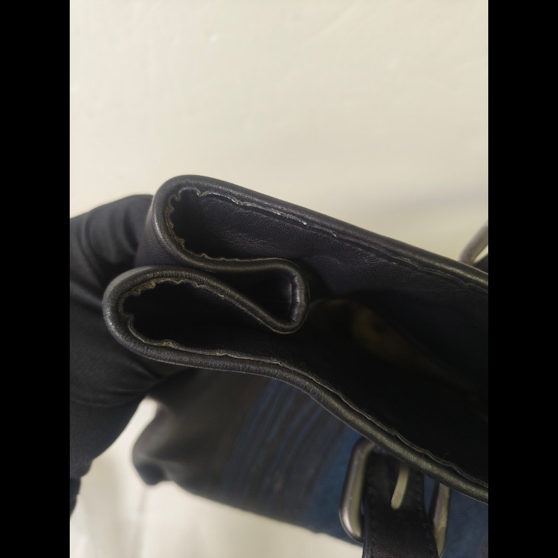 🔥年終狂降🔥【限時降價只到12/31（原25,800）】㊣✨Bottega Veneta  ✨寶緹嘉 BV 小牛皮 深藍 編織 拼接 手提包 托特包 文件包 媽媽包/二手包/二手精品/保證正品🌳二手樹屋🌳-31