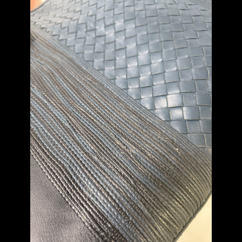 🔥年終狂降🔥【限時降價只到12/31（原25,800）】㊣✨Bottega Veneta  ✨寶緹嘉 BV 小牛皮 深藍 編織 拼接 手提包 托特包 文件包 媽媽包/二手包/二手精品/保證正品🌳二手樹屋🌳-45