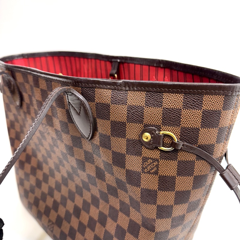 🤎路易威登通勤包LV咖啡色棋盤格neverfull MM托特包N41358-12