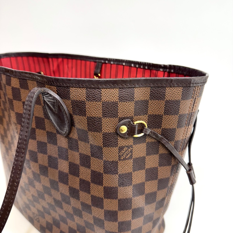 🤎路易威登通勤包LV咖啡色棋盤格neverfull MM托特包N41358-14