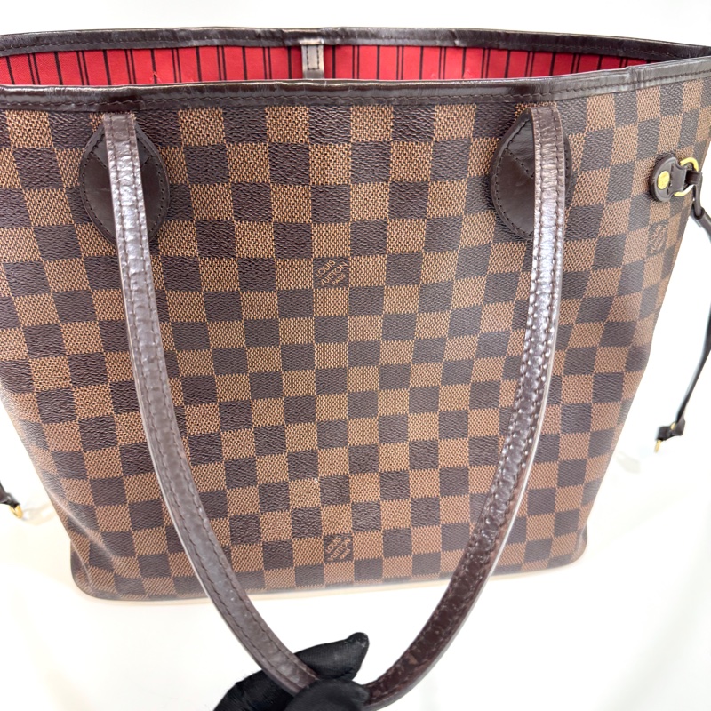 🤎路易威登通勤包LV咖啡色棋盤格neverfull MM托特包N41358-26