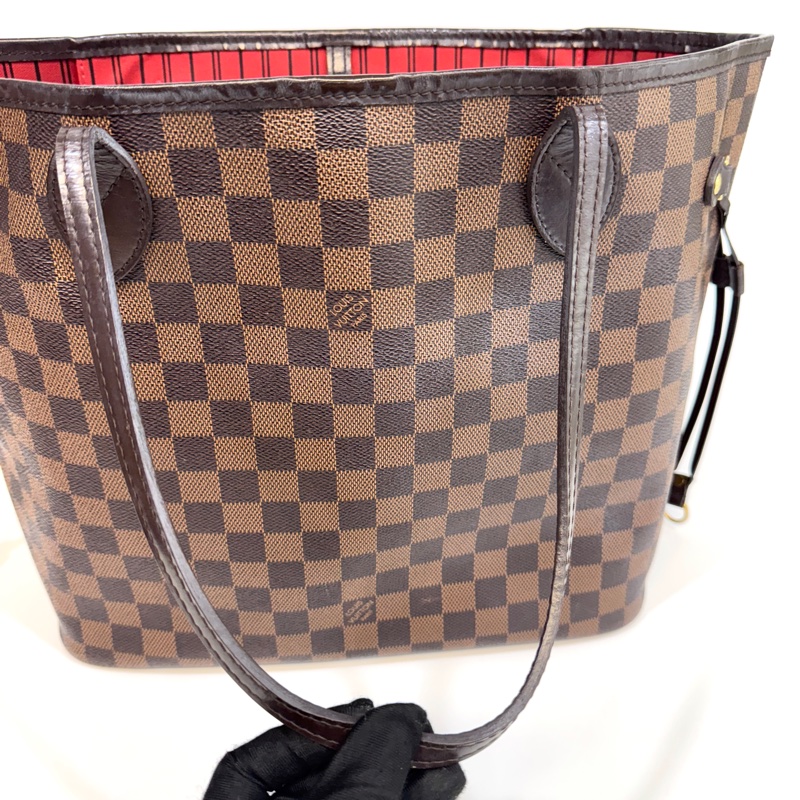 🤎路易威登通勤包LV咖啡色棋盤格neverfull MM托特包N41358-28