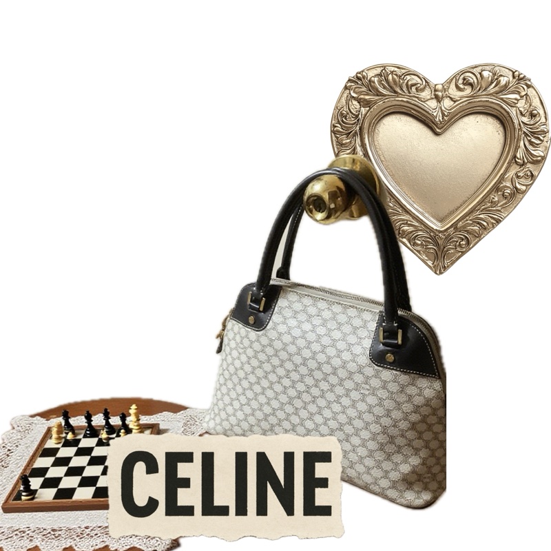 經典 CELINE 老花手提包 2way-5