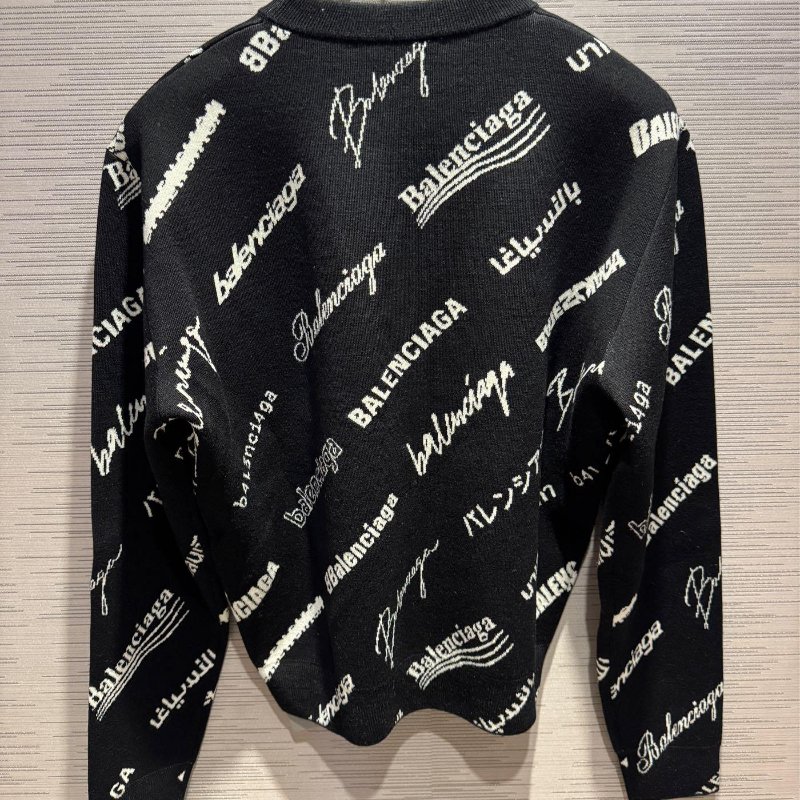 💎Han's house精品服飾💎 Balenciaga 巴黎世家 滿版 針織 毛衣 原價39700-2