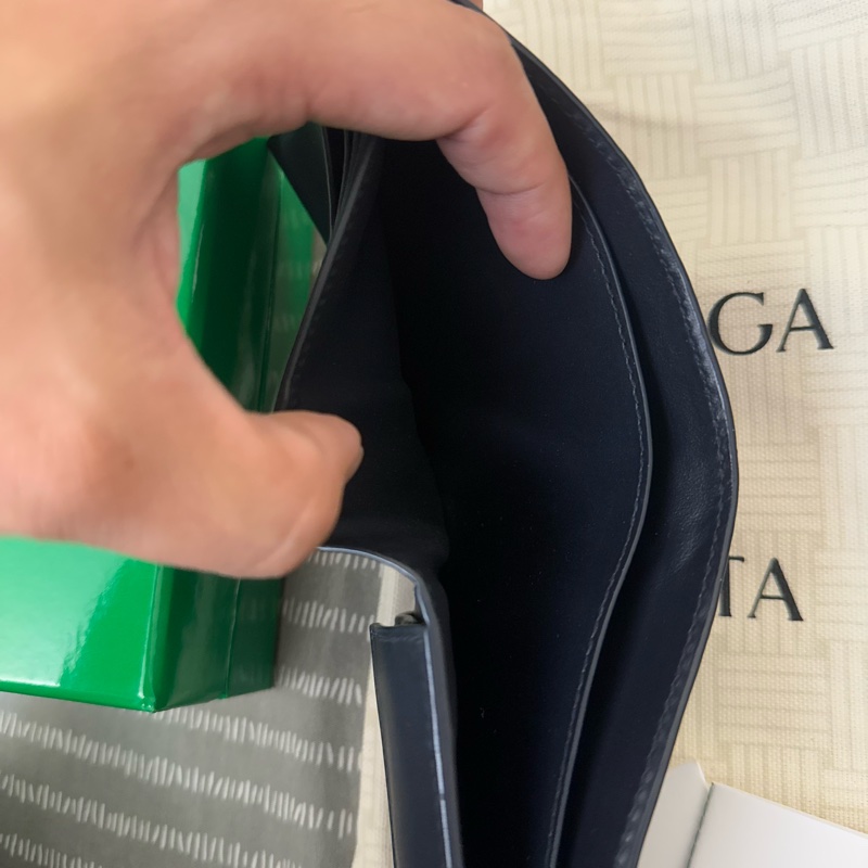 【BOTTEGA VENETA】BV 短夾 新款 Intrecciato 深藍-9