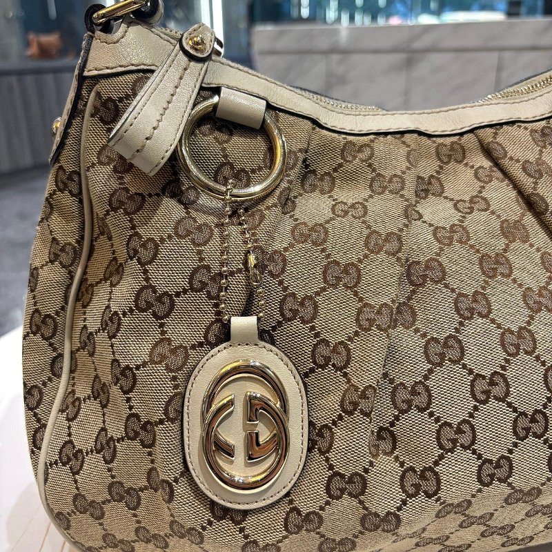*SHIHNA名牌精品* GUCCI Sukey GG 緹花帆布HOBO-2