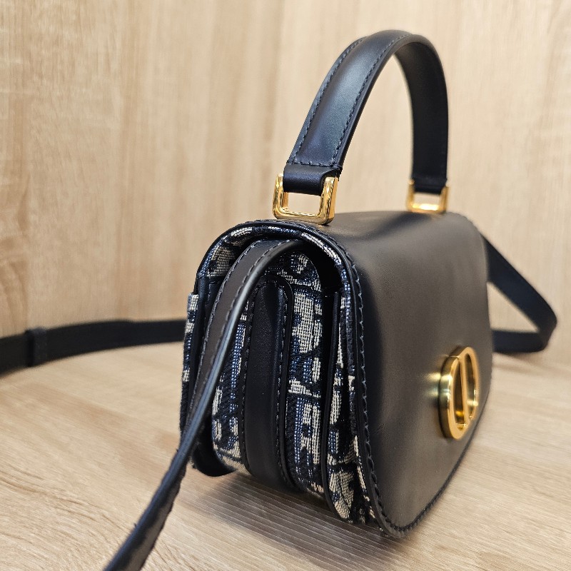 [品況新❣️現省4萬多] Dior深藍牛皮MontaigneAvenue小型手提斜背包-1