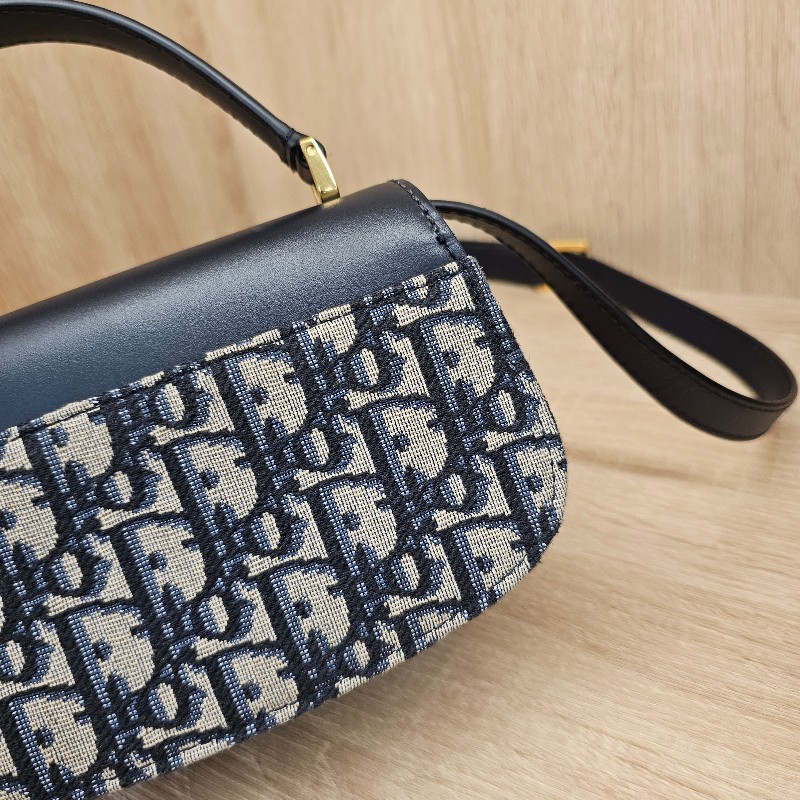 [品況新❣️現省4萬多] Dior深藍牛皮MontaigneAvenue小型手提斜背包-7