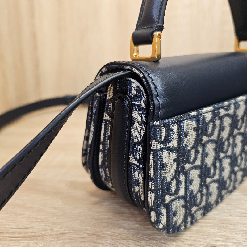 [品況新❣️現省4萬多] Dior深藍牛皮MontaigneAvenue小型手提斜背包-10