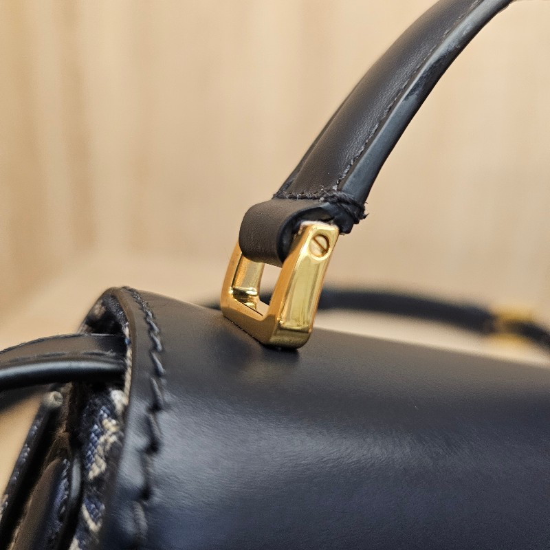 [品況新❣️現省4萬多] Dior深藍牛皮MontaigneAvenue小型手提斜背包-14