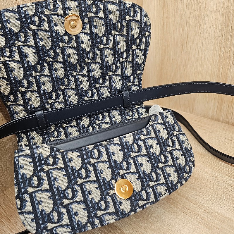 [品況新❣️現省4萬多] Dior深藍牛皮MontaigneAvenue小型手提斜背包-19