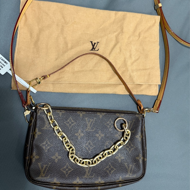 LV大麻將包 中古的-0