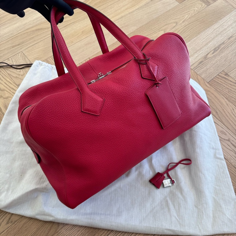 Hermes • Victoria 維多利亞 36 紅色Tc皮 鎖具齊全✔️-0