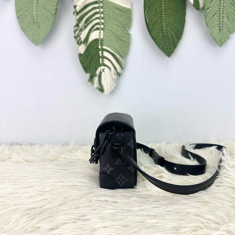 LV 黑色老花 Steamer 晶片款 單肩斜肩包-2