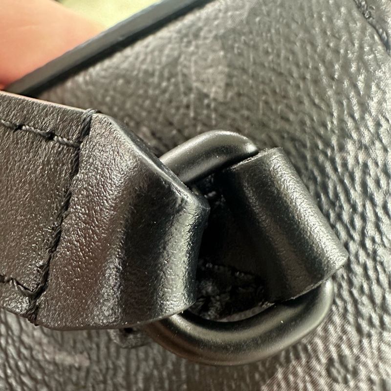 LV 黑色老花 Steamer 晶片款 單肩斜肩包-7